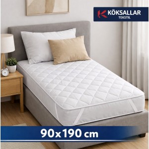 Tek Kişilik 90x190 cm Dört Köşe Lastikli Kapitone Alez – Yatak Koruyucu